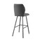 Armen Living Tandy Gray Faux Leather and Black Metal 26" Counter Stool LCTNBABLGR26 - alternate 9